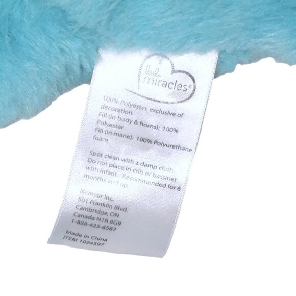 2018 Little Miracles Triceratops Dinosaur Lovey Costco Plush Stuffed Toy 12" - Picture 5 of 5